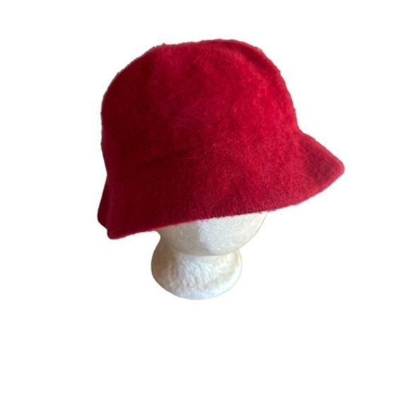 Red Wool Blend Bucket Hat - Picture 2 of 2